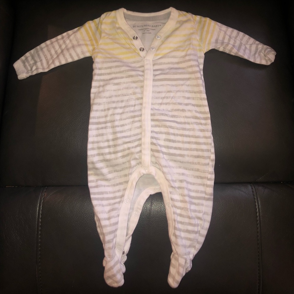 Burt’s Bees footie pajamas 0-3 months